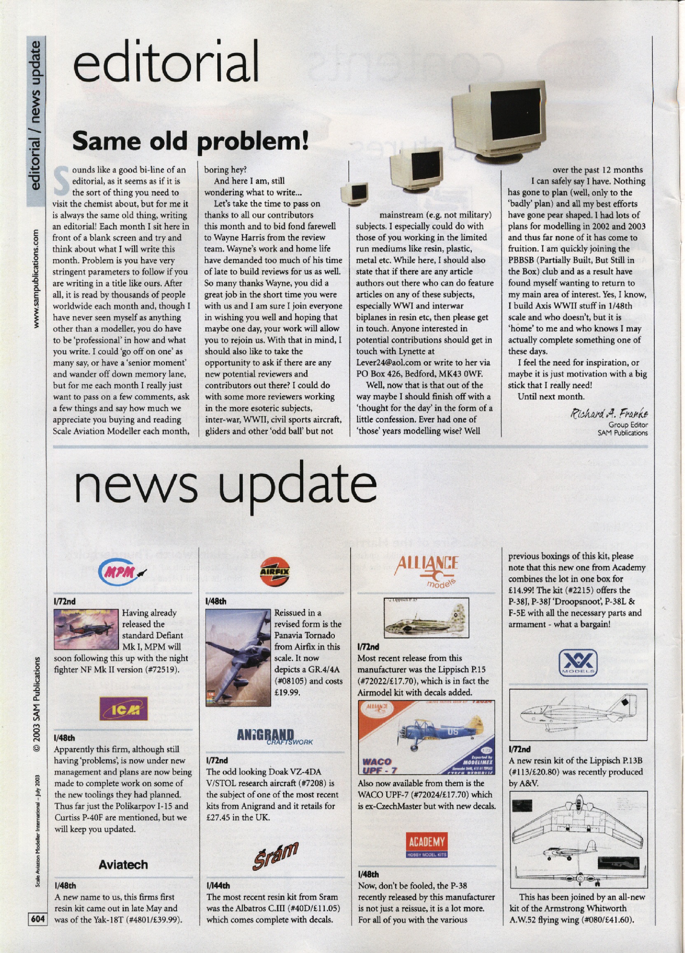 Scale Aviation Modeller International 2003-07